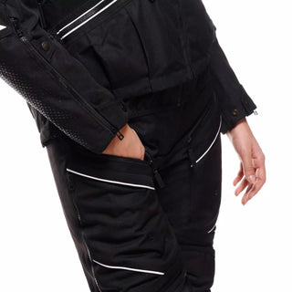 Dainese Gullfoss D-Dry All Season Ladies Motorcycle Pants - Black/Black