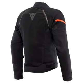 Dainese Air Frame 3 Textile Jacket - Black/Black/Red-Fluro