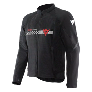 Dainese Herosphere Air Tex Men's Jacket - Black/White Strips/Red