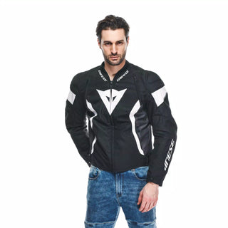 Dainese Avro 5 Textile Jacket - Black/White/Black