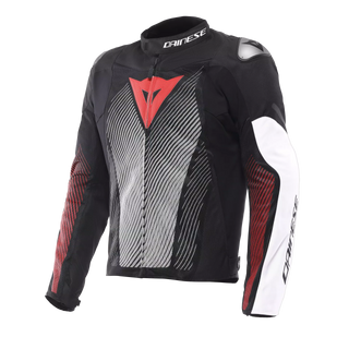 Dainese Ventar Air Tex Summer Motorcycle Jacket - Black/White/Red