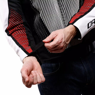 Dainese Ventar Air Tex Summer Motorcycle Jacket - Black/White/Red