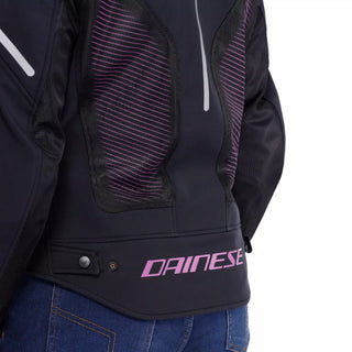 Dainese Super Sprint Air Tex Summer Ladies Motorcycle Jacket - Black/Pink/Viola