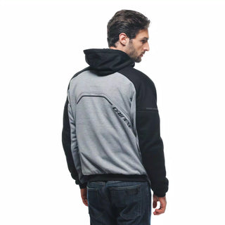 Dainese Daemon-X Safety Fullzip Hoodie - Melange Grey/Black/Red-Fluro