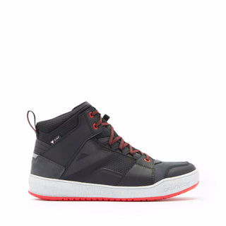 Dainese Suburb D-WP Men's Waterproof Shoes - Black/White/Red-Lava
