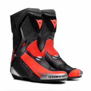 Dainese Torque 4 Motorcycle Boots - Black/Red Fluo