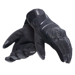 Dainese Tempest 2 D-Dry Waterproof Short Motorcycle Gloves - Black