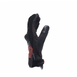 Dainese Fulmine D-Dry Men's Waterproof Gloves - Black/Black/Red