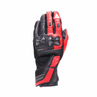 Dainese Reacto Carbon Long Motorcycle Gloves - Black/Red Lava