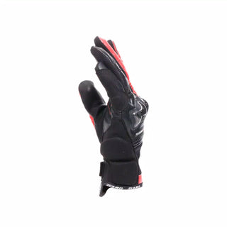 Dainese Reacto Carbon Short Motorcycle Gloves - Black/Red Lava