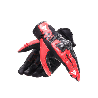 Dainese Reacto Carbon Short Motorcycle Gloves - Black/Red Lava