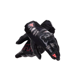 Dainese Reacto Carbon Short Motorcycle Gloves - Black/Fluro Pink