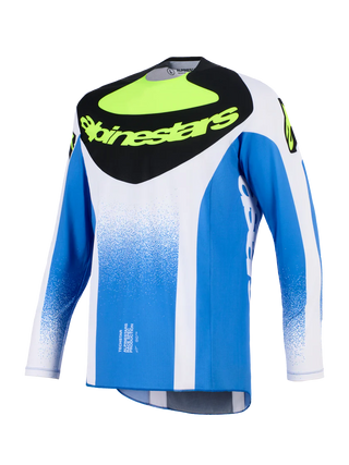Alpinestars 2026 Techstar Knif Jersey - Ucla Blue/Black/Yellow Fluro