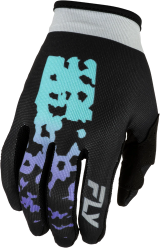Fly Racing 2027 Lite Youth Flake Gloves - Black / Grey / Multi