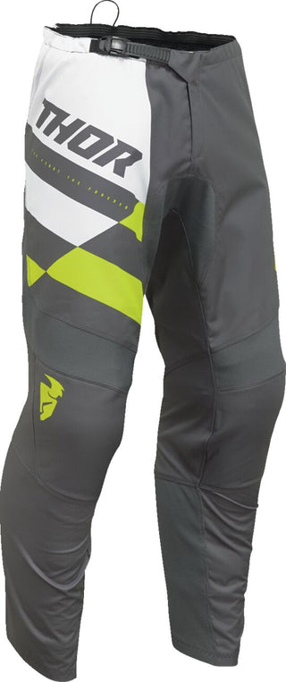 Thor Sector Checker Pants - Grey/Acid