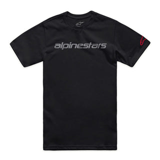 Alpinestars Linear Wordmark 2.0 CSF Tee - Black/Grey/Red - MotoHeaven