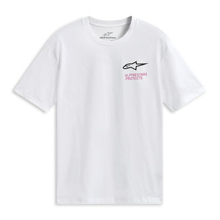 Alpinestars Pop Helmet Short Sleeves CSF Tee - White - MotoHeaven