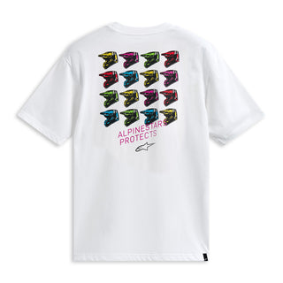 Alpinestars Pop Helmet Short Sleeves CSF Tee - White - MotoHeaven