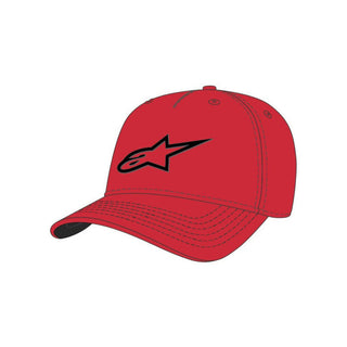 Alpinestars Ageless One Size Snapback Hat Cap - Red / Black