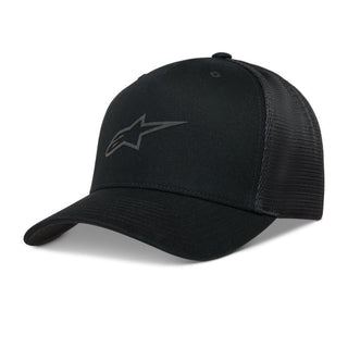 Alpinestars Augment One Size Trucker Hat Cap - Black / Black