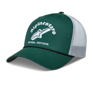 Alpinestars Baron One Size Trucker Hat Cap - Green / White