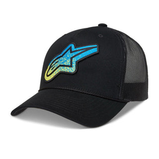 Alpinestars Meteorite One Size Trucker Hat Cap - Black / Black