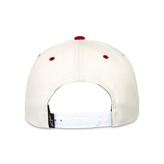 Alpinestars Stadium One Size Snapback Hat Cap - Off White / Red