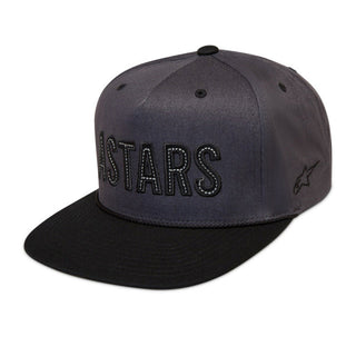 Alpinestars Stadium One Size Snapback Hat Cap - Dark Grey / Black