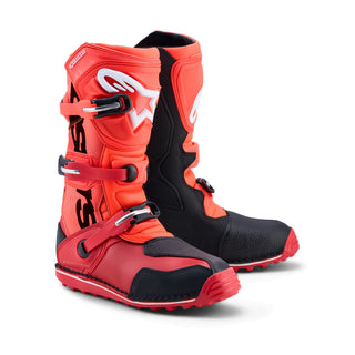 Alpinestars Tech T Trials Boots - Red Fluo Black Bright Red