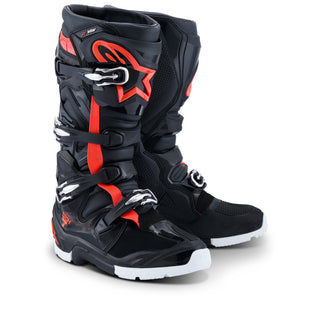 Alpinestars Tech 7 (MY26) Drystar Enduro Boots - Black/Fluro-Red/White