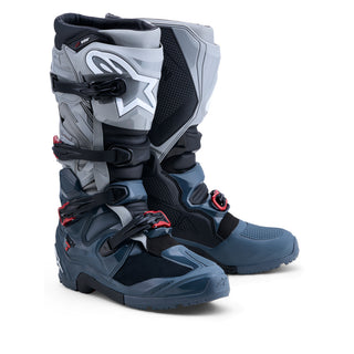 Alpinestars Tech 7 Drystar Enduro MY26 Boots - Dark Gray Mid Gray Bright Red
