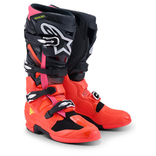 Alpinestars Tech 7 (MY25) Boots - Black/Fluro-Red/Fluro-Pink