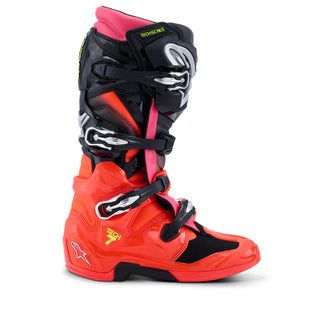 Alpinestars Tech 7 (MY25) Boots - Black/Fluro-Red/Fluro-Pink