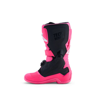 Alpinestars Tech 7 S Youth Boots - Pink Fluo Black White