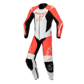 Alpinestars Youth GP Plus V2 One-Piece Leather Suit - Red / Fluro White / Black