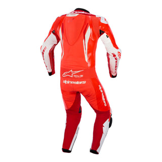 Alpinestars GP Tech V5 One-Piece Leather Suit - Fluro Red / Bright Red / White