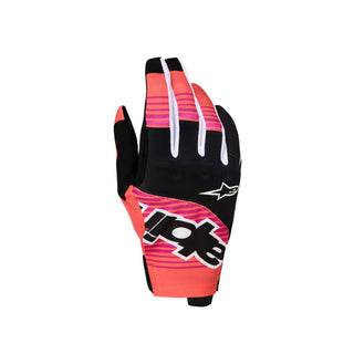 Alpinestars Techstar Gloves 2025-2027 - Hot Coral Black Fuchsia