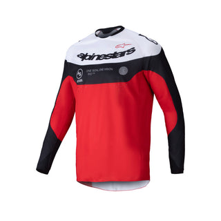 Alpinestars 2025-2026 Pro-Dura Jersey - Black/Bright Red/Fluro White/Blue