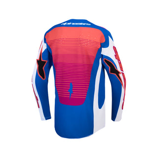 Alpinestars 2027 Techstar Maven Jersey - White / Hot Coral / Blithe Blue
