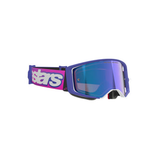 Alpinestars MX26 Supertech Vista Goggle – Purple Fluro Pink Mirror Blue Lens