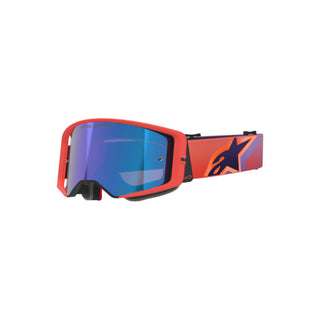 Alpinestars MX26 Supertech Vision Corp Goggle – Hot Coral Purple Mirror Blue Lens