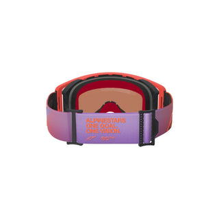 Alpinestars MX26 Supertech Vision Corp Goggle – Hot Coral Purple Mirror Blue Lens