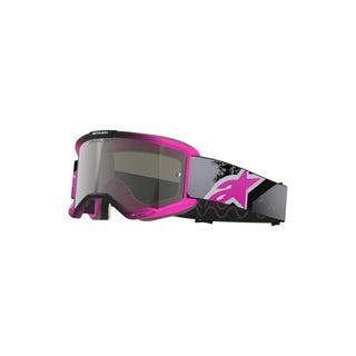 Alpinestars Vision 8 Lahnd Goggles - Iron/Pink Fluro/Mirror Silver Lens