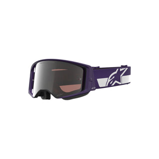 Alpinestars Hunter 96 Supertech Goggles - Purple/White/Mirror Silver Lens