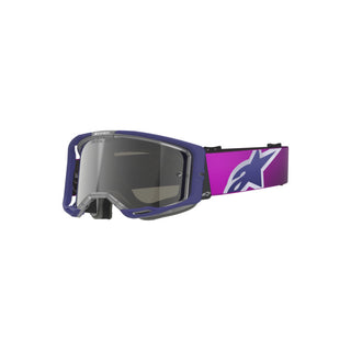 Alpinestars Vision 8 Crop Goggles - Purple Light-Grey/Mirror Silver Lens
