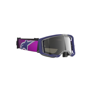 Alpinestars Vision 8 Crop Goggles - Purple Light-Grey/Mirror Silver Lens