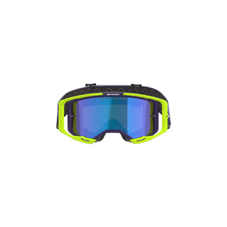 Alpinestars Vision 8 Crop Goggles -Purple/Yellow Fluro/Mirror Blue Lens