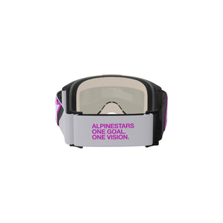 Alpinestars Vision 5 Crop Goggles -Light-Grey/Purple/Mirror Silver Lens