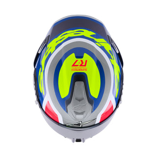 Alpinestars Supertech SR7 Lumen ECE06/DOT Full Face Helmet  Silver/Black/Pink Fluro/Yellow Gloss