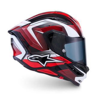 Alpinestars S-R7 Kinetis ECE06/DOT Full Face Helmet - Black/White/Red Gloss